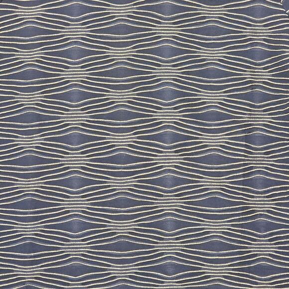 JM Collection Jacquard Metallic Top Intrepid Blue Combo M - Picture 5 of 5